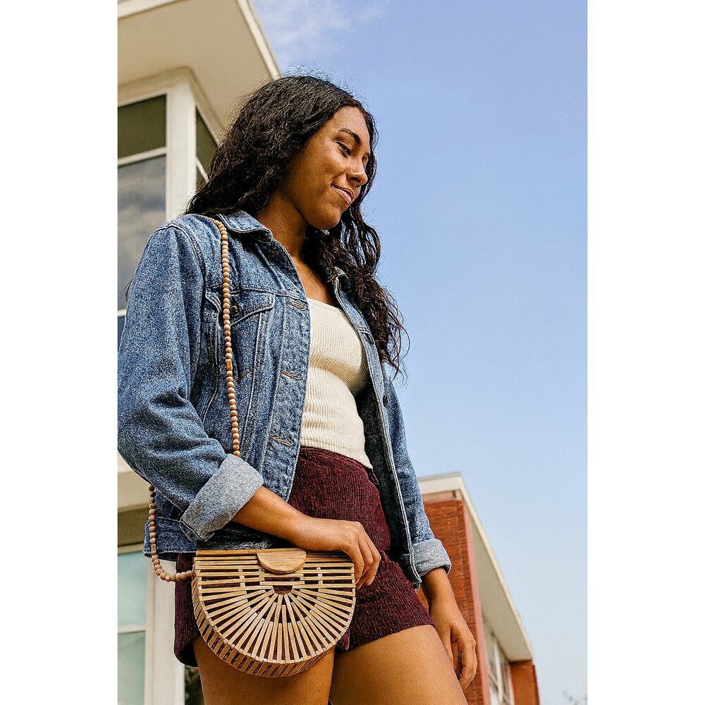 NWOT Small Bamboo Boho Purse